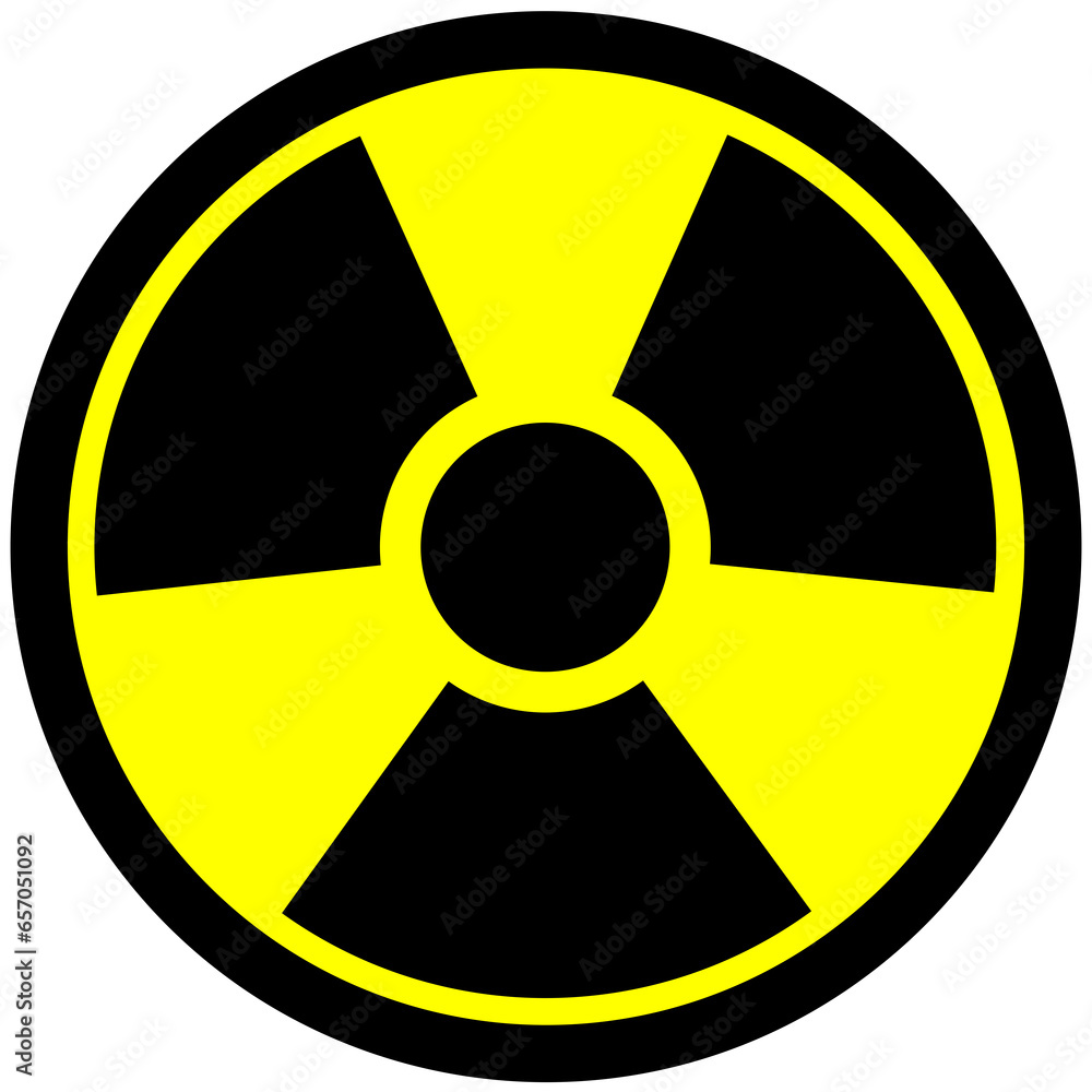 yellow radiation sign illustration yellow radiation sign illustration
