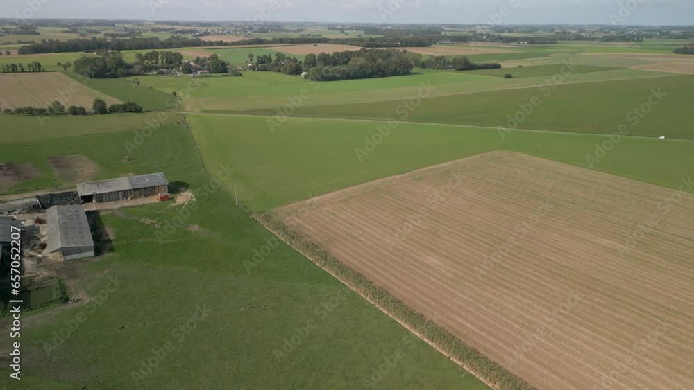 agriculture farms in the countryside of northwest France. agriculture farms in the countryside of northwest France.