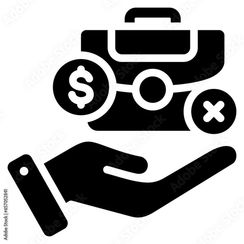 Severance Pay Glyph Icon