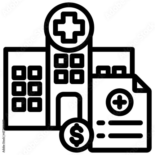 Hospital Budgeting Outline Icon