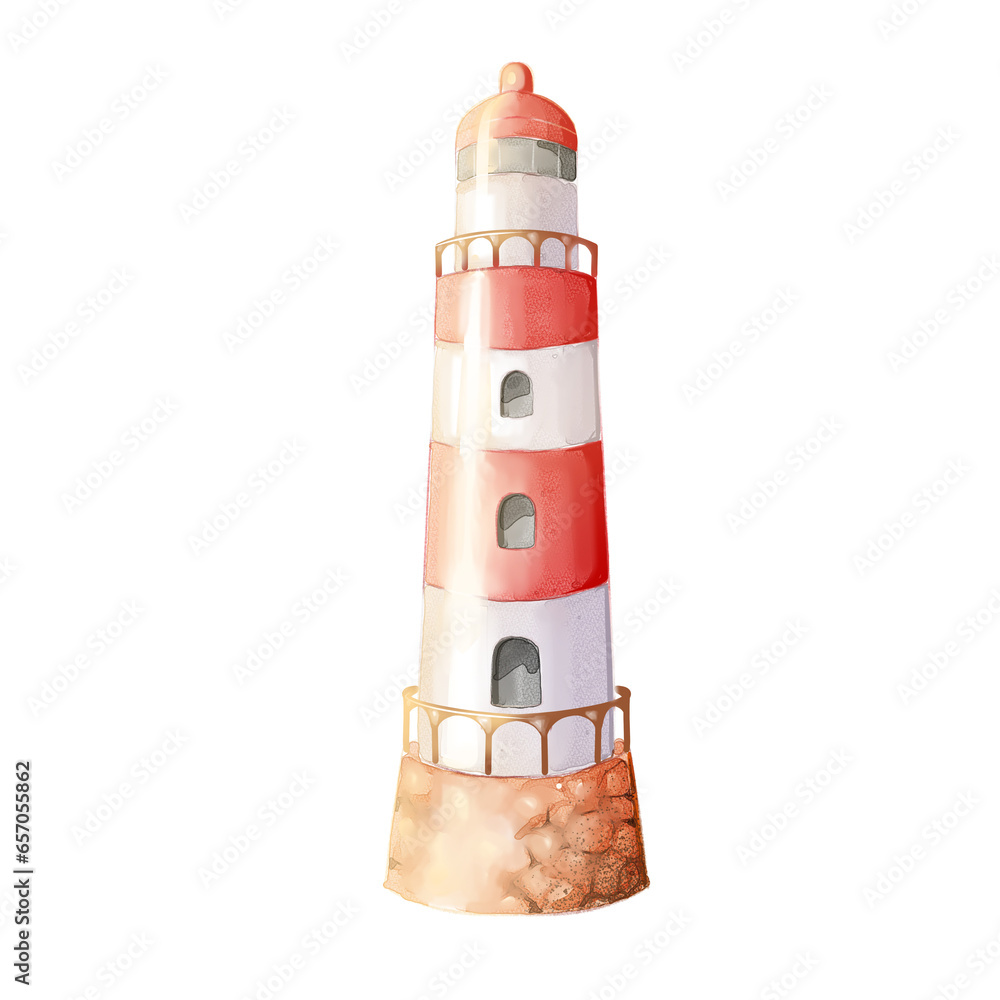 lighthouse watercolor isolated lighthouse watercolor isolated
