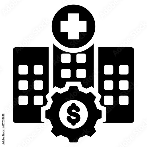 Healthcare Industry Glyph Icon