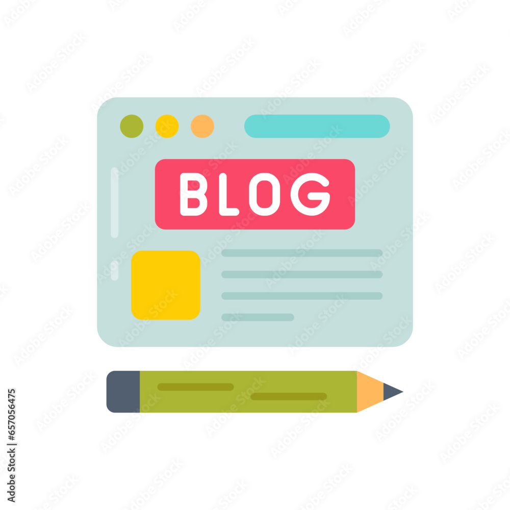 Blog icon in vector. Illustration Blog icon in vector. Illustration