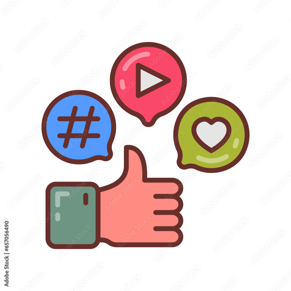 Social Media icon in vector. Illustration Social Media icon in vector. Illustration