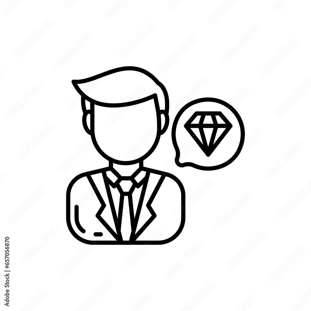 Personal Brand icon in vector. Illustration