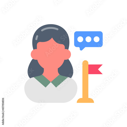 Ambassador icon in vector. Illustration