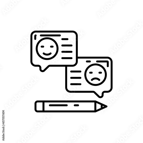 Feedback icon in vector. Illustration