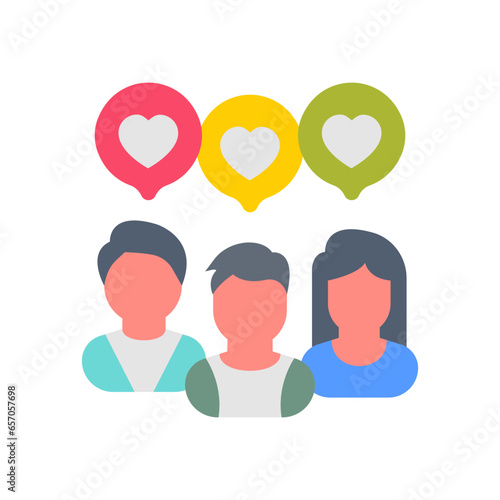 Community icon in vector. Illustration