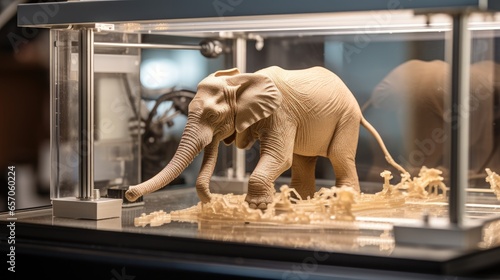 Automatic 3D printer creates tiny elephants