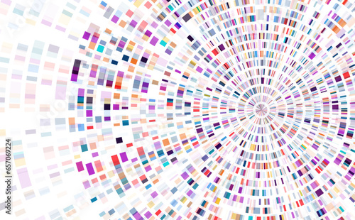 Dna test infographic. Genome sequence map.