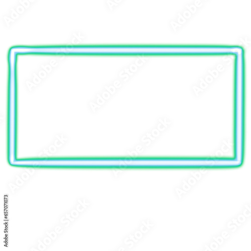 geometric rectangle glowing desktop icon, neon sticker, neon geometric rectangle figure, glowing figure, neon geometrical figures 