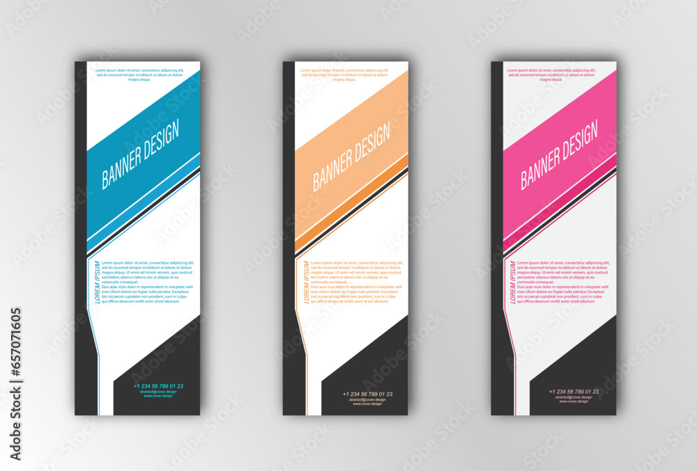 Abstract vector banner template. Illustration for the design of banners, posters, cards and visual content Abstract vector banner template. Illustration for the design of banners, posters, cards and visual content