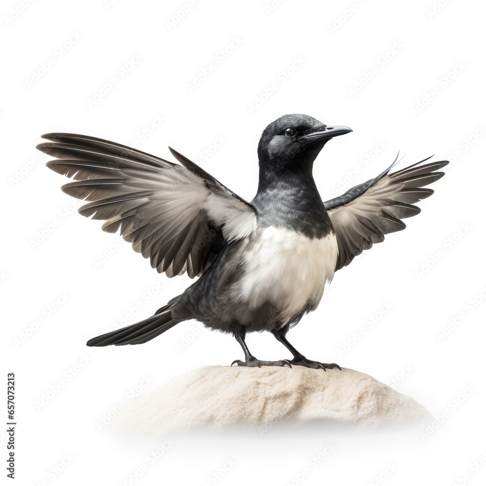 Fototapeta premium Sooty tern bird isolated on white background.