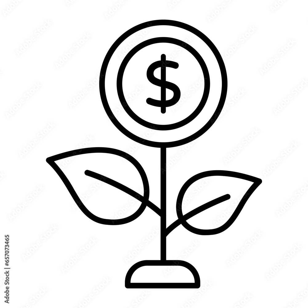Investment Outline Icon