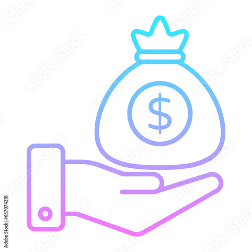 Bribe Gradient Icon