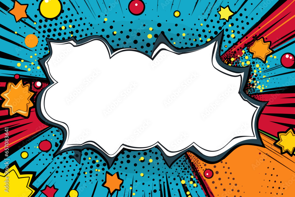 speech bubble art background