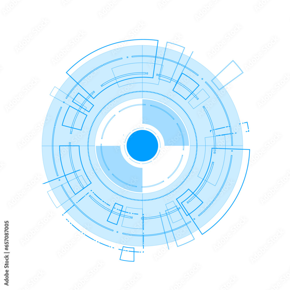 Sci fi futuristic user interface, HUD, Technology abstract background , Vector illustration.
Sci fi futuristic user interface, HUD, Technology abstract background , Vector illustration.