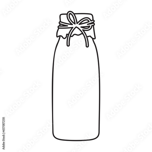 milk bottle illustration photo