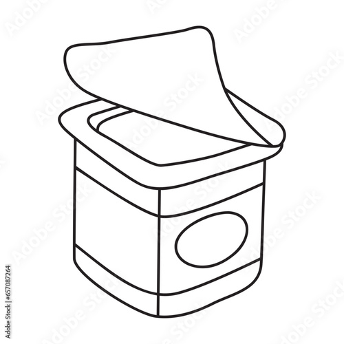 milk yogurt illustration