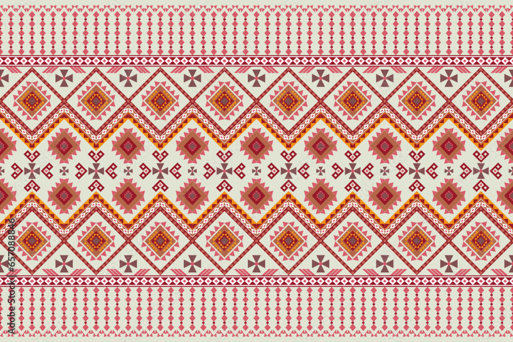 ethnic pattern design, repeat and seamless, geometric and floral element for textile, print, wallpaper or other. ethnic pattern design, repeat and seamless, geometric and floral element for textile, print, wallpaper or other.