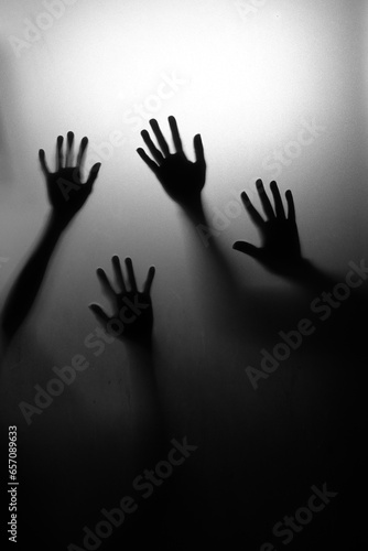 hands of horror concept