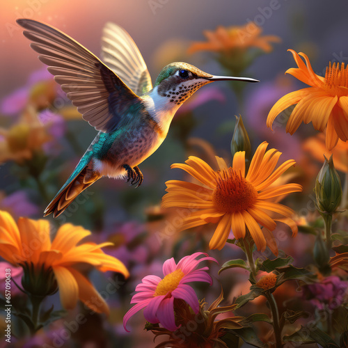 Bird and flower © Supark