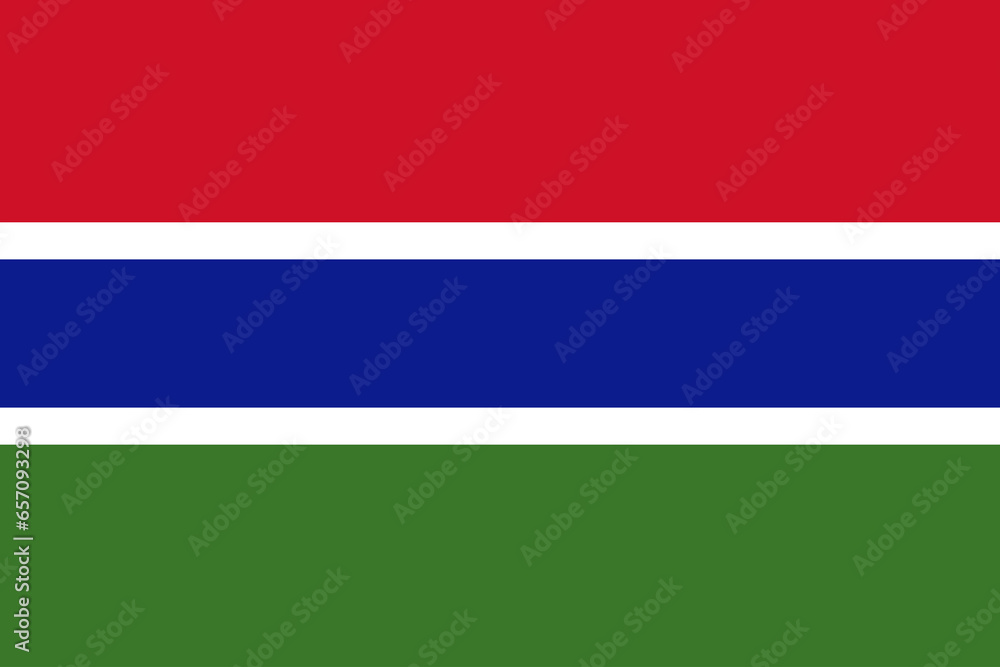 Fototapeta premium Flag of Gambia