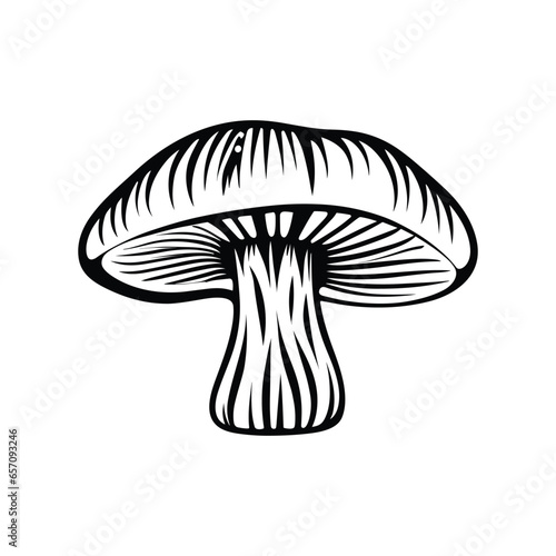 mushroom vector silhouette
