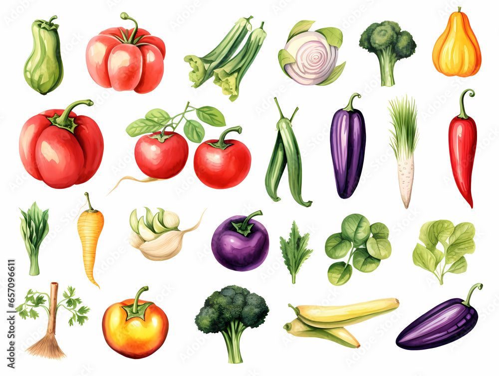 Collection Of Vegetables And Fruits Collection Of Vegetables And Fruits