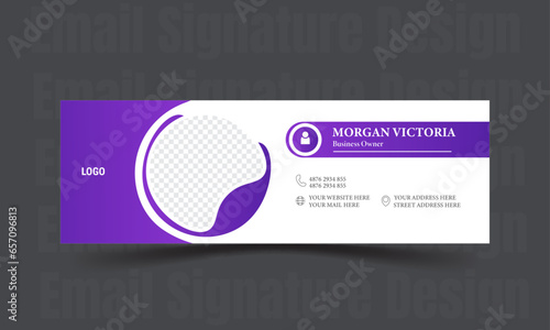 Modern.Corporate. and minimalist email signature or email footer template  design