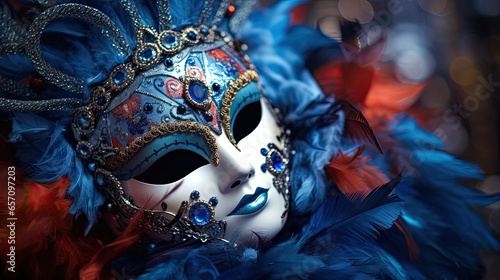 venetian carnival mask close up © reddish