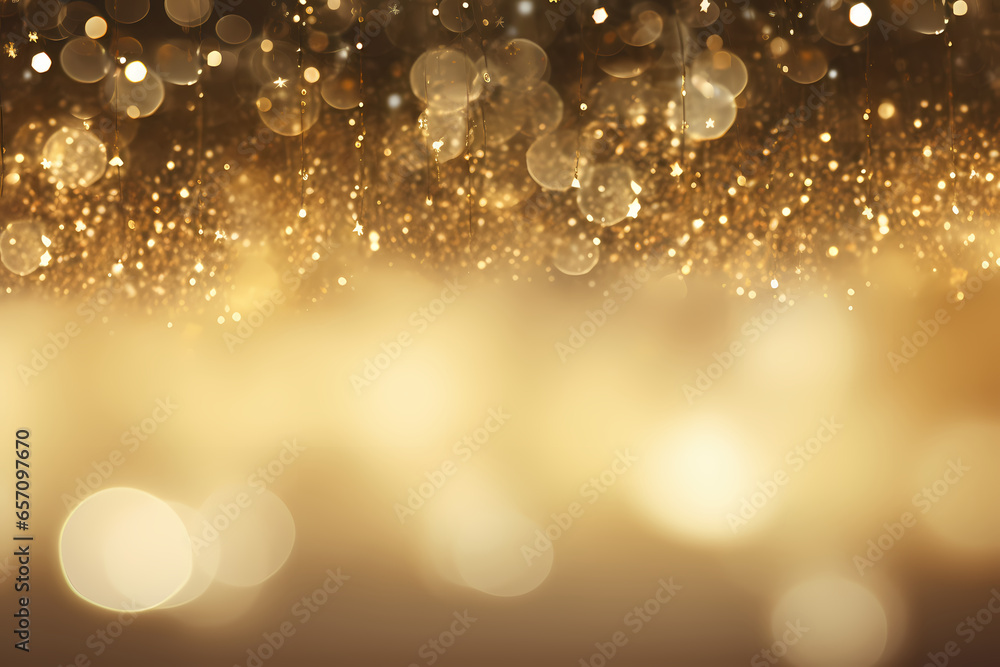 Gold And White Background With Lights Gold And White Background With Lights