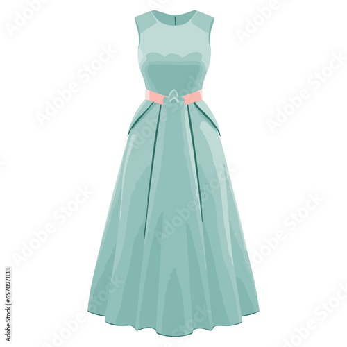 A mannequin showcasing a stylish dress in a fashion display