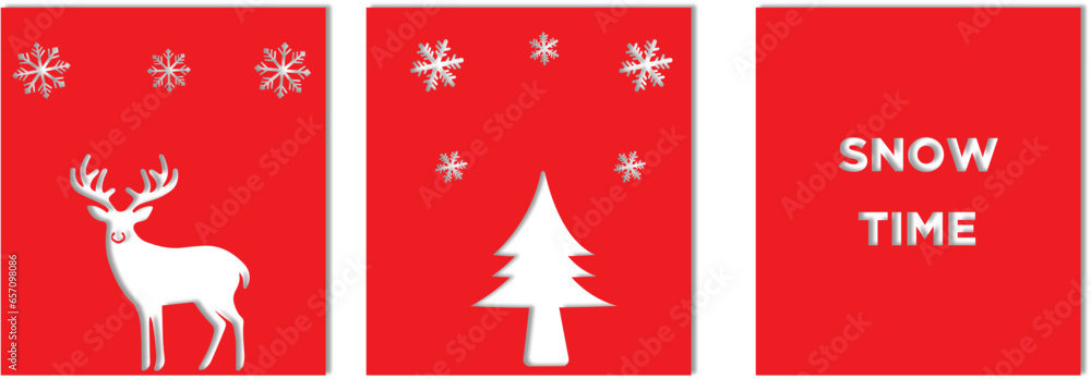 red christmas greeting cards, tree,raindeer, design ,minimalist red christmas greeting cards, tree,raindeer, design ,minimalist