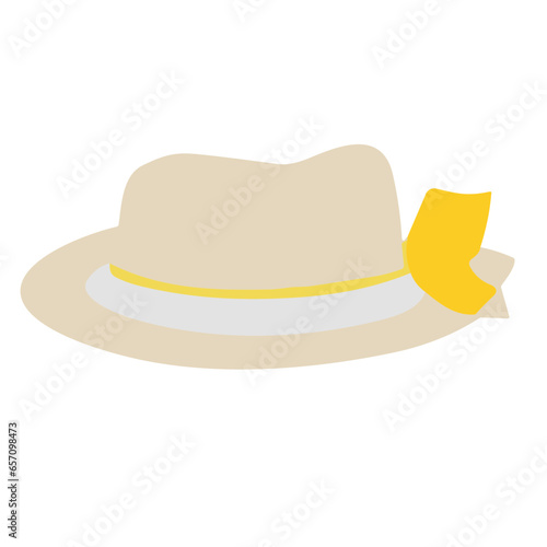 Vintage-Inspired Fedora Hat Vector Illustration - Classic Men's Headwear in Detailed Digital Design - Retro Fashion Accessory Clipart for Creative Projects