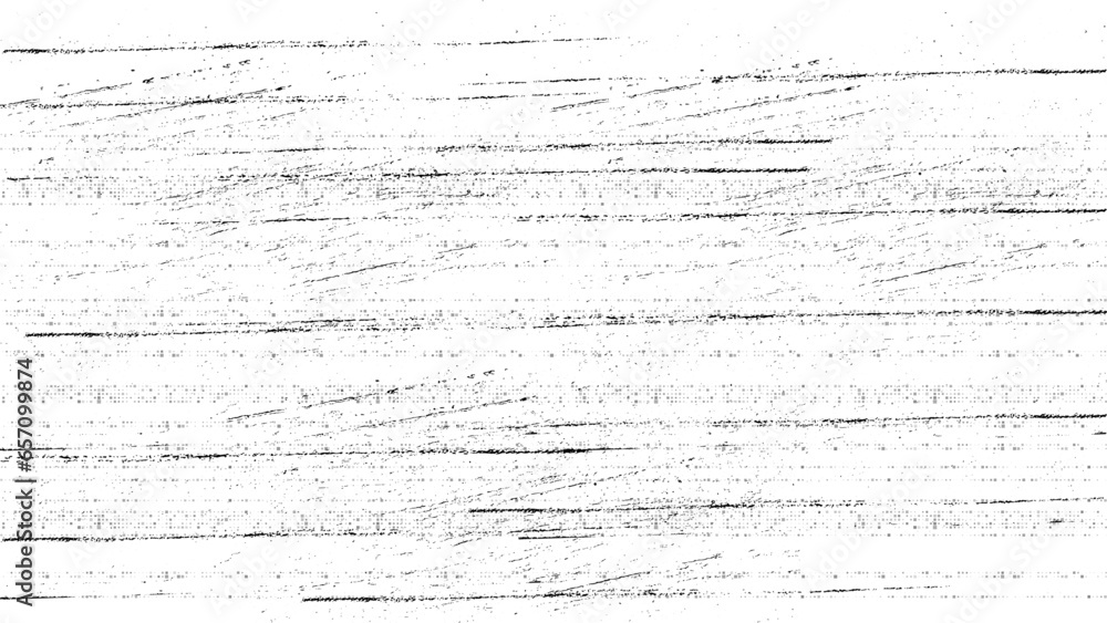 Obraz premium Rough, scratch, splatter grunge pattern design brush strokes. Overlay texture. Faded black-white dyed paper texture. Sketch grunge design. Use for poster, cover, banner, stickers layout