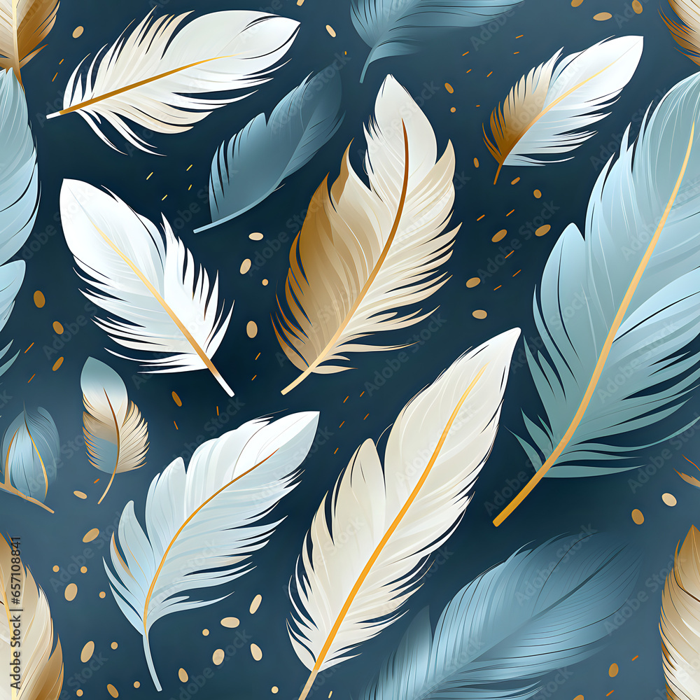 feathers seamless pattern feathers seamless pattern