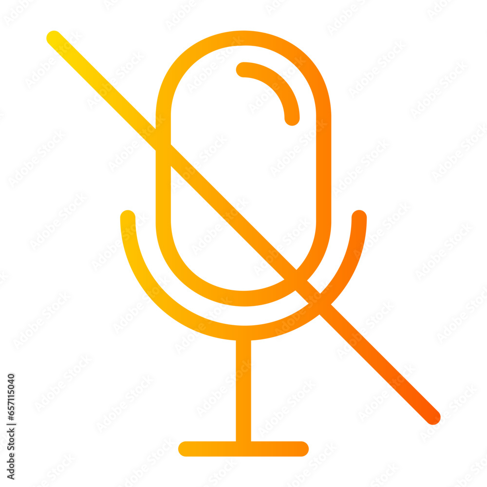 Obraz premium slash gradient icon