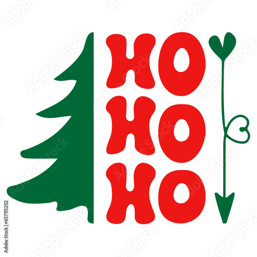 HoHoHo, Christmas Retro Design
