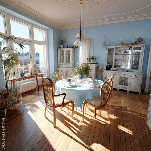 European style dining room photo