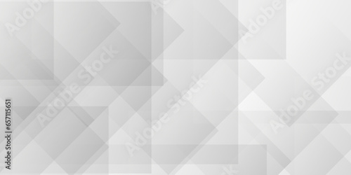 Fototapeta Naklejka Na Ścianę i Meble -  Abstract background with lines. Abstract minimal geometric white and gray light background design. white paper transparent material in triangle technology and square.