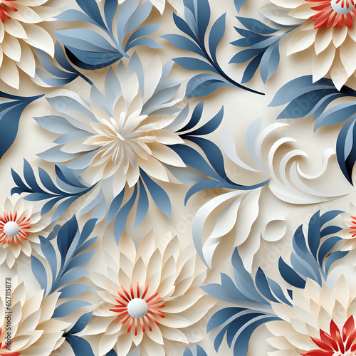 seamless pattern with flowers