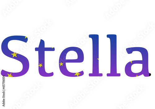Stella - ideal for websites, emails, presentations, greetings, banners, cards, books, t-shirt, sweatshirt, prints, mug, Sublimation, Cricut	