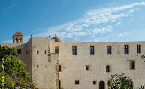 Gonia Monastery or Monastery of Panagia Hodegetria at Kolymvari village Chania Crete island Greece. photo