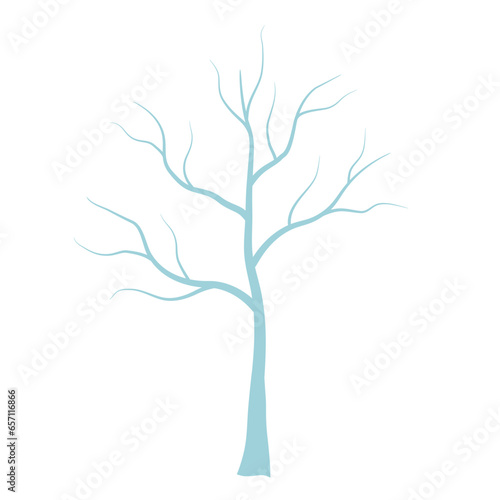 Hand Drawn Winter Tree