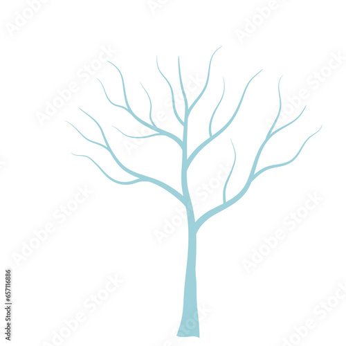 Hand Drawn Winter Tree