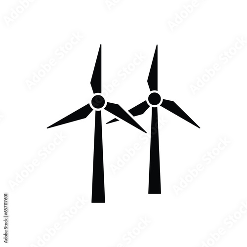 wind-turbine green energy, renewable,  clean energy icon vector wind turbine icon