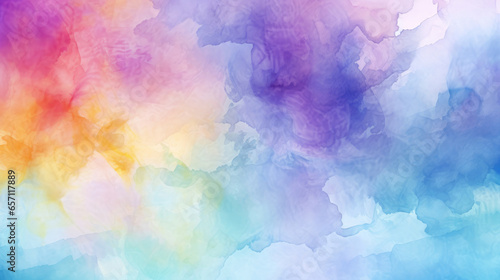 Background made of a Vibrant Symphony of Watercolors: Bright and Seamless Color Blends, Smooth Transitions, Abstract Fine-Art Sensibility, Suitable Illustrative Background.