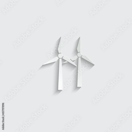 wind-turbine green energy, renewable,  clean energy icon vector wind turbine icon
