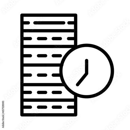 Uptime Hosting Network Outline Icon